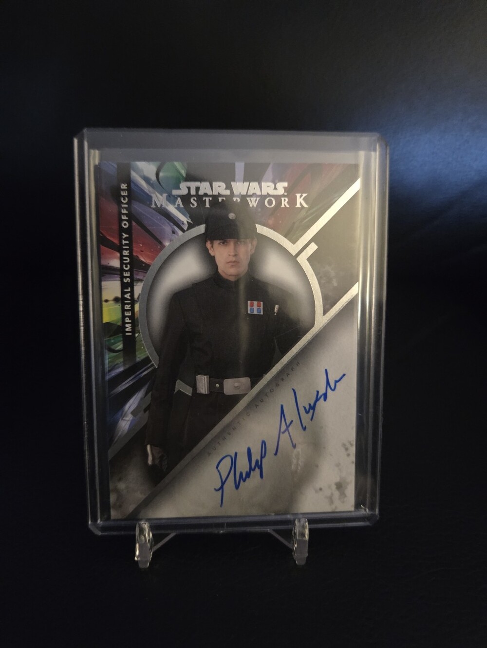 Topps Star Wars Masterwork Imperial Security Officer Autographed Card